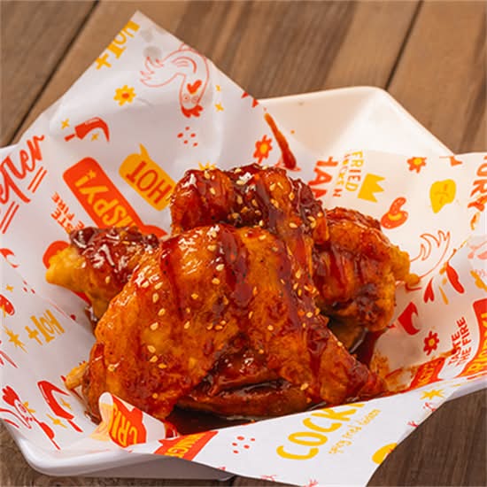 Korean sweet Chili Flavour Chicken Wings 6pcs J11 韩式甜辣酱味炸鸡翅 6pcs